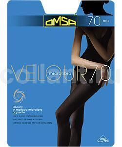 Omsa Velour колготки микрофибра 70 den nero р.2 (S) матов. 1шт / 5шт / 319147