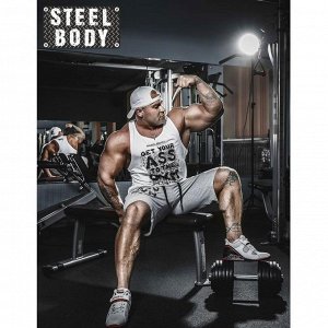 Майка мужская STEEL BODY "Get your ass to the gym"