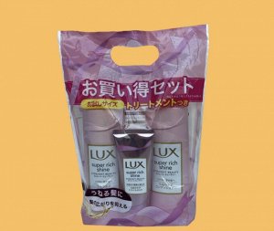 Набор LUX для разглаживания (шампунь + кондиционер + сыворотка) для ухода за волосами и кожей головы из Японии.