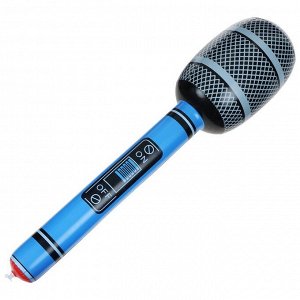 ZABIAKA Игрушка надувная «Микрофон», 75 см, звук, цвет МИКС