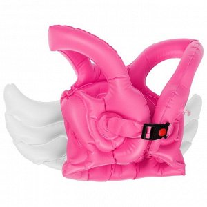 Жилет для плавания «Ангелочек», 40 х 50 см, цвет розовый