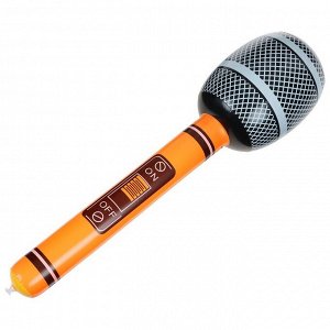 Игрушка надувная «Микрофон» 65 см, звук, цвета МИКС