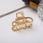 Краб для волос &quot;Жасмин&quot; булавка, 3,5 см, золото