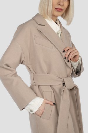 01-11613 Пальто женское демисезонное (пояс)
