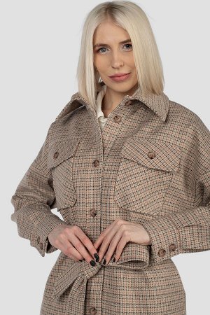 01-11597 Пальто женское демисезонное (пояс)