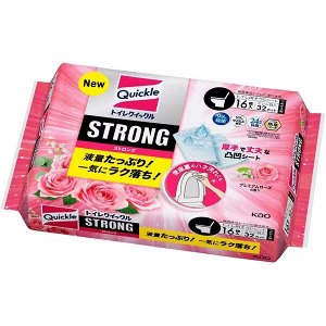 KAO Quickle Strong - салфетки для удаления грязи с унитаза 16 шт