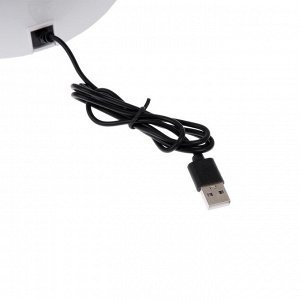 Лампа для гель-лака Luazon LUF-17, LED, 48 Вт, 30 диодов, таймер 5/36/60 с, USB, белая