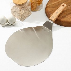 Лопатка для пиццы Доляна «Салем», 44.5x25x6 см, рабочая часть d=25 см, нержавеющая сталь