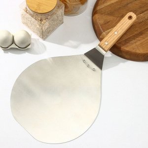 Лопатка для пиццы Доляна «Салем», 44.5x25x6 см, рабочая часть d=25 см, нержавеющая сталь