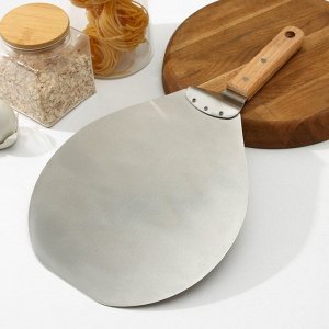 Лопатка для пиццы Доляна «Салем», 44.5x25x6 см, рабочая часть d=25 см, нержавеющая сталь
