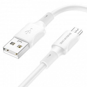USB Кабель Borofone Succeed MicroUSB 2.4A, 1 м