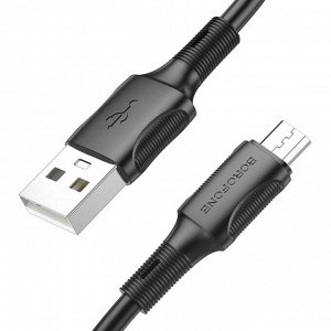 USB Кабель Borofone Succeed MicroUSB 2.4A, 1 м