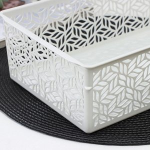 Корзинка для хранения без крышки Linden, 4.3 л, 29x19x9.5 см, светло-серый