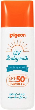 PIGEON UV baby milk waterproof — детское солнцезащитное молочко