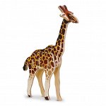 Пазл деревянный 3D. Жираф. Серия Мини-животные. Размер 11,5х18,5 см. ГЕОДОМ