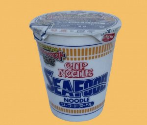 Лапша Nissin Seafood из Японии (морепродукты), 75 гр.