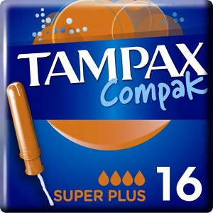 Тампоны Tampax Compak Super Plus, 16 шт