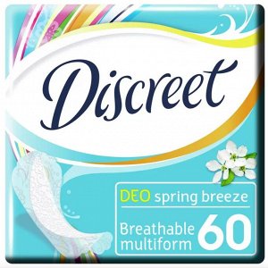 Discreet Прокладки Deo Весенний бриз Multiform ежедневные, 60 шт