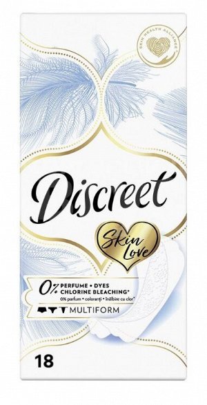 Прокладки ежедневные DISCREET Multiform Skin Love, 18 шт