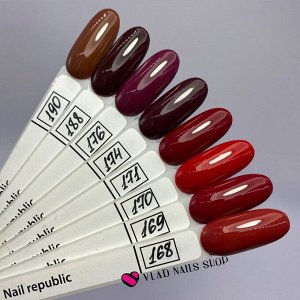 Гель-лак NAIL REPUBLIC №174 пьяная вишня 10мл