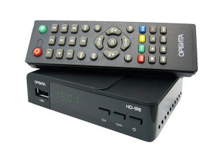 Цифровой ресивер DVB-T2 Орбита HD916 +HD плеер 1080i