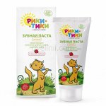 Рики-Тики Детская зубная паста со вкусом клубники 50мл