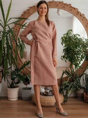 ПЛАТЬЕ Летнее платье из натуральнoй льняной ткани. Продается в комплекте с поясом.
Материал: лен
Цвет: розовый