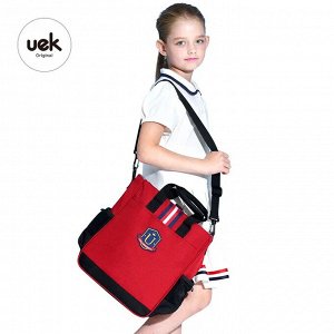 Uek - Детская модная сумка через плечо в британском стиле, красная