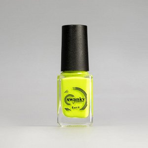 Лак для стемпинга SWANKY STAMPING №S18 неоново-жёлтый 6мл
