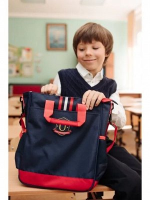Uek - Детская модная сумка через плечо в британском стиле, синяя