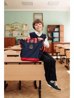 Uek - Детская модная сумка через плечо в британском стиле, синяя