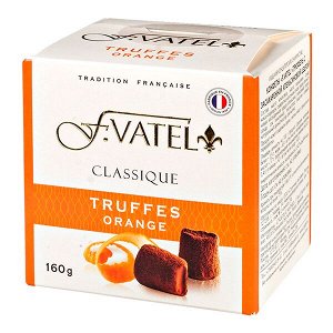 конфеты F.VATEL Трюфель с апельсиновой цедрой 160 г 1/12