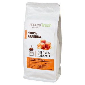 кофе ITALCO 100% ARABICA Cream&Caramel 375 г зерно