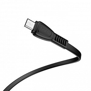 USB кабель Hoco Noah Flexible & Durable MicroUSB 2.4A, 1 м