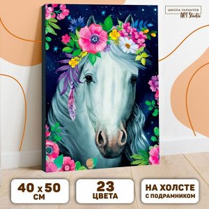 Картина по номерам на холсте с подрамником «Лошадь» 4050 см