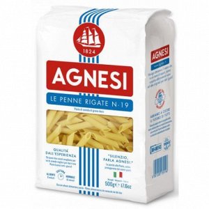Макароны Agnesi №CFE019 перо рифленое 500г