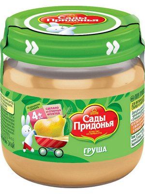 Пюре Сады Придонья 80г грушевое ст/б