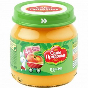 Пюре Сады Придонья 80г персик с сахаром ст/б