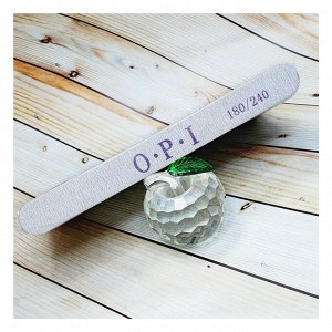 Набор пилок деревянных для натуральных ногтей OPI, 178*19*1,3 мм, 180/240, 50 шт фиолетовый лого