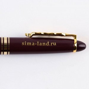 Ручка с фигурным клипом «Учитель вдохновляет», пластик, 1.0 мм.