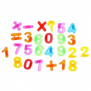 Обучающий набор с магнитными пластиковыми цифрами «Учим цифры», карточки с заданиями, по методике Монтессори
