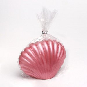 Свеча фигурная "Ракушка", 4Х9Х6,5 см, розовый перламутр
