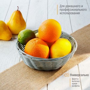 Корзинка для фруктов и хлеба Доляна «Плуг», 20?20?6 см