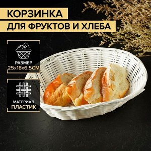 Корзинка для фруктов и хлеба Доляна «Молоко», 25?18?6,5 см