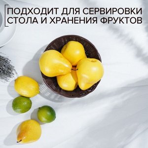 Корзинка для фруктов и хлеба Доляна «Шоко», 18x18x6 см