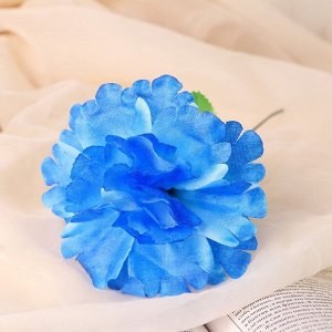 Цветы искусственные "Глоксиния соната" d-11 см h-20 см, голубой