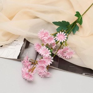 Цветы искусственные "Хризантема" премиум, 3,5х62 см, розовый