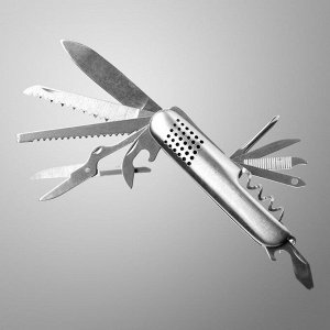 Нож швейцарский "Андерсон" 12в1 рукоять перфорированная диагональ