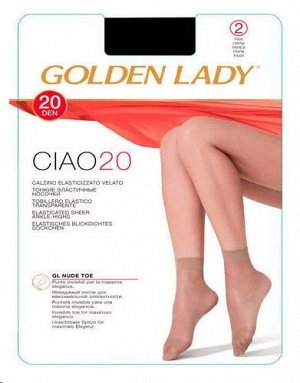 Golden Lady Ciao носки женск. полиамид. ср. длины 20 den nero (Uni) 2пары / 10шт / 859003,622396
