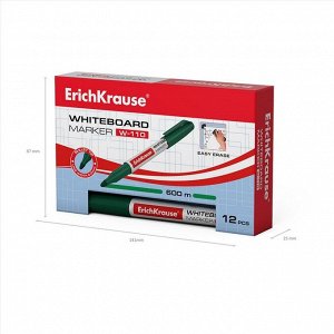 Маркер для доски, 2.0 мм, ErichKrause W-110, круглый, зелёный